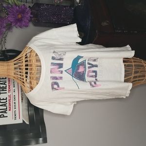 PINK Victoria's Secret Medium Pink Floyd 1972 U.S. Tour Oversized T-shirt